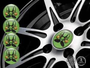 Domed Badges Logo Stylish Wheel Stickers